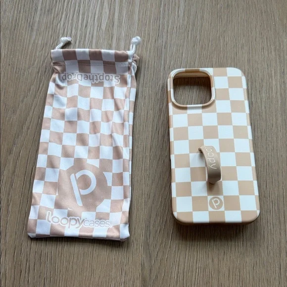 Loopy Phone Case Sand Dollar Checkered - iPhone 16 pro max - Picture 2 of 3